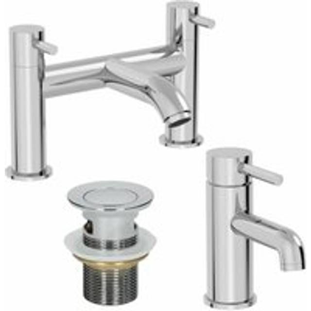 Architeckt - Modern Bathroom Mono Basin Mixer Bath Filler Tap Set Basin Waste