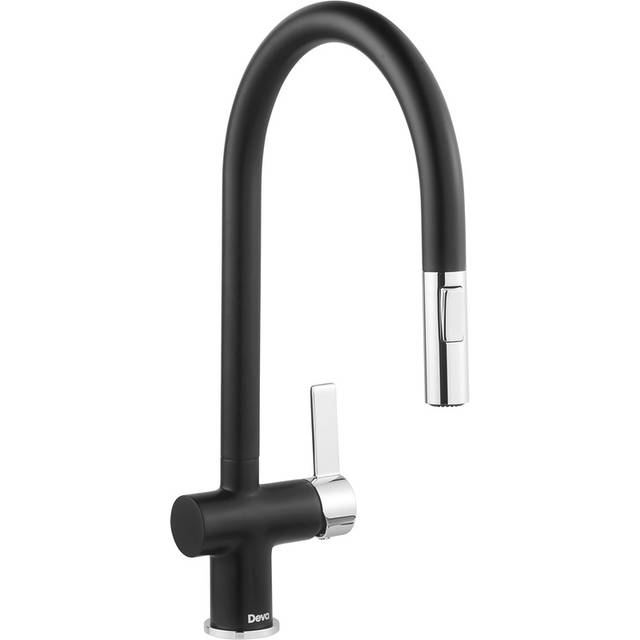 Deva Midford Pull Out Mono Mixer Kitchen Tap Chrome