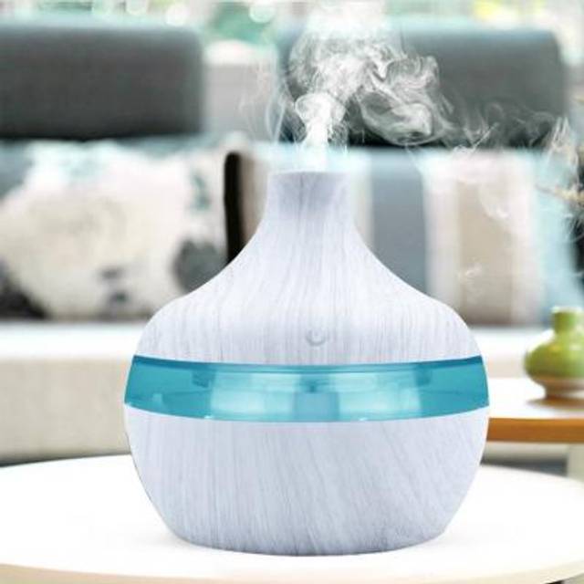 Luftfuktare Air Diffuser Humidifier Aroma 300 ml -  Vit (Färg: Vit)