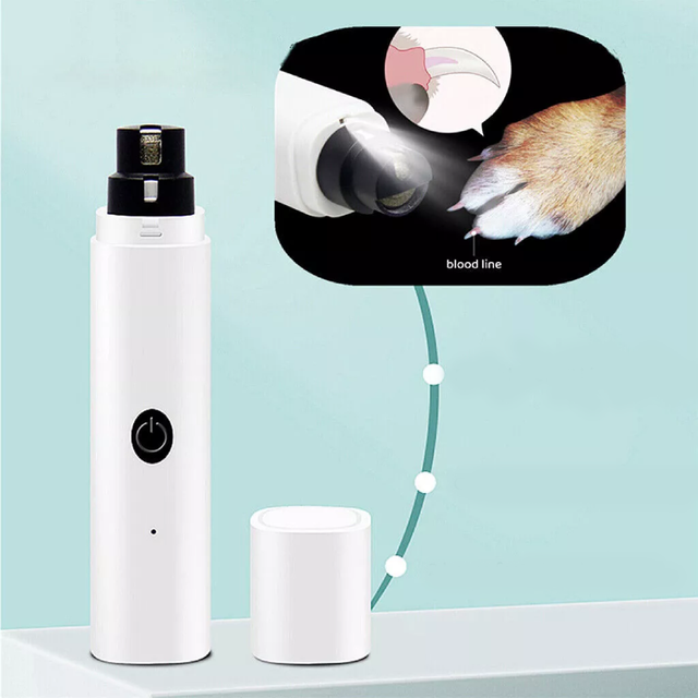 Cat Electric Dog Nail Grooming Grinder Trimmer Clipper Pet File Claw Care Tool