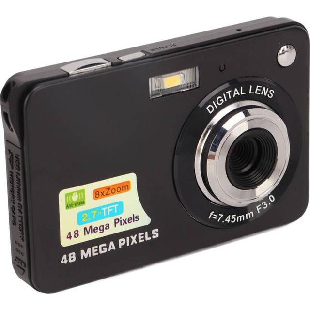 Digital Camera 4K Ultra HD Mini Camera,48MP Compact Camera Pocket Camera with 8x Zoom and 2.7in LCD, Built in Fill Light, Digital Baby Camera for Kids