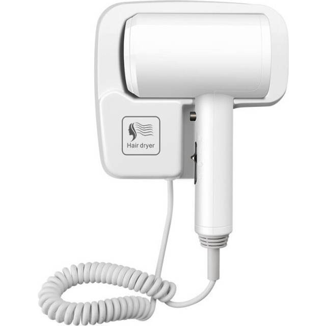 (White, AU) Professional Hotel Hair Dryer Wall-mounted Powerful 1600W