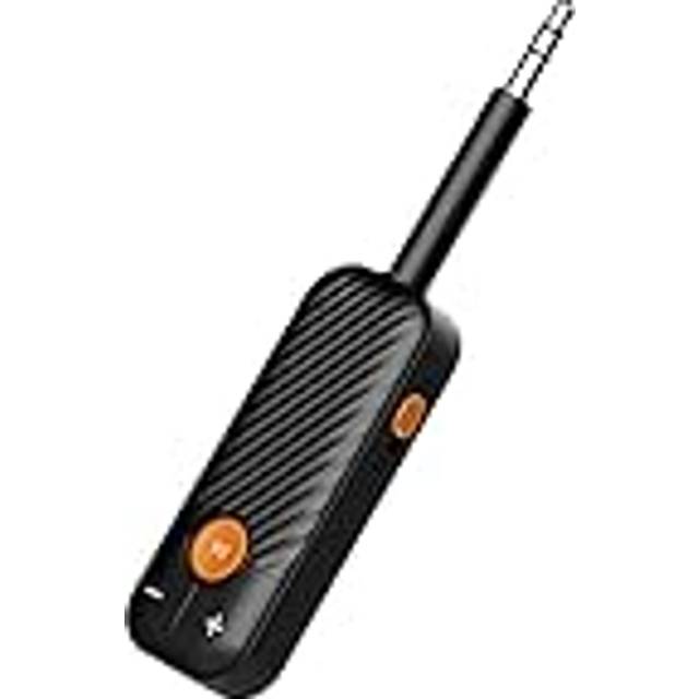 Bluetooth 5.2 Audio Receiver Transmitter 3.5mm AUX Stereo Wireless Audio Adapter med Mikrofon för Hörlurar TV Bilstereobyte