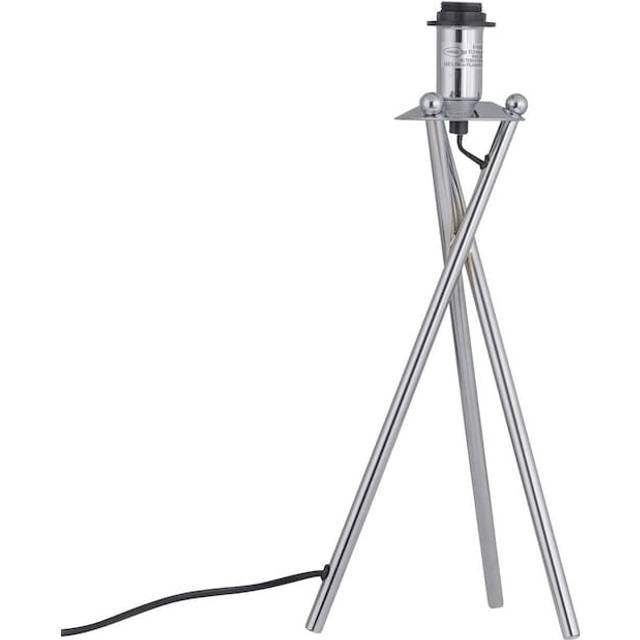 Chrome Tripod Table Lamp Base Only