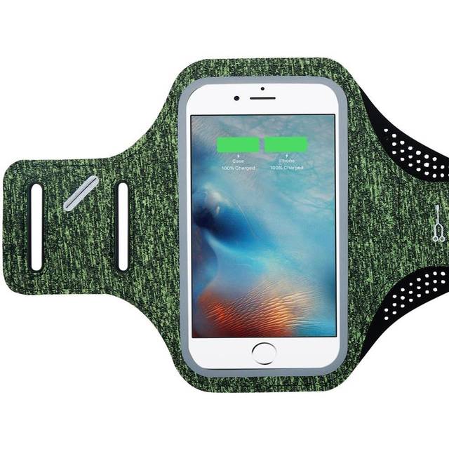 (GREEN) Cadorabo Sports Arm Bag Phone Pocket