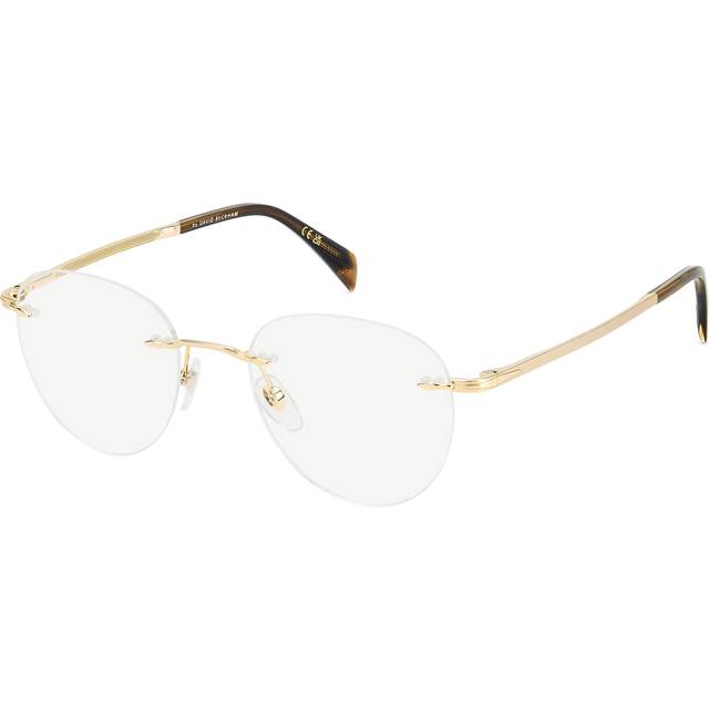 DAVID BECKHAM Man DB 1166 J5G Optical frames Metal Gold Blue Pantos Normal Mirror