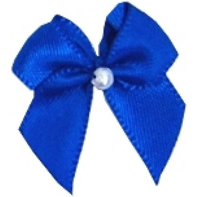 Berisfords Ribbon Pearl Crossover Bows 352 Electric Blue