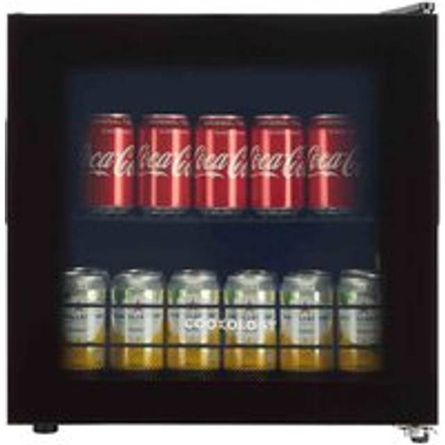 Cookology BC46BK Tabletop Drinks Cooler, 43L, 40 Can Capacity, Removable Shelves, Adjustable Temp - Black