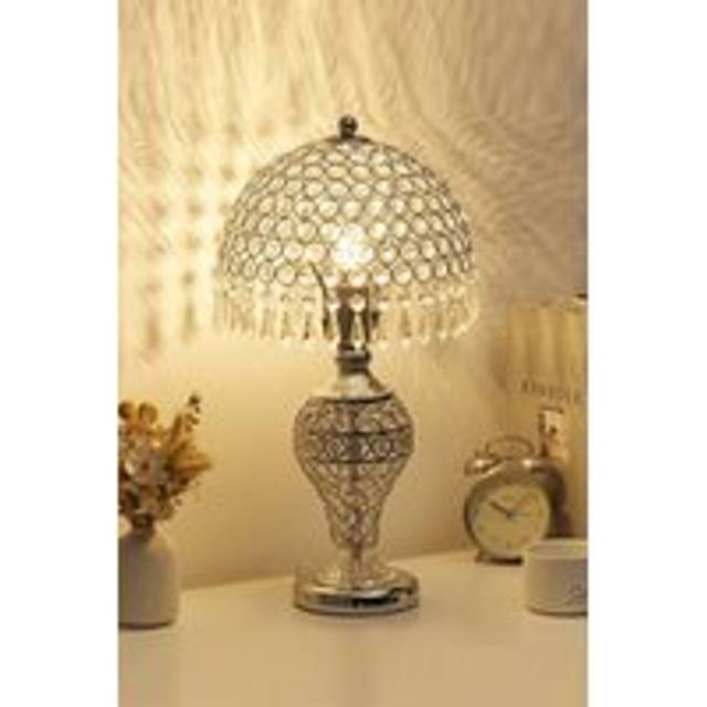 Umbrella Crystal Table Lamp Polished for Bedroom - Multi - One Size