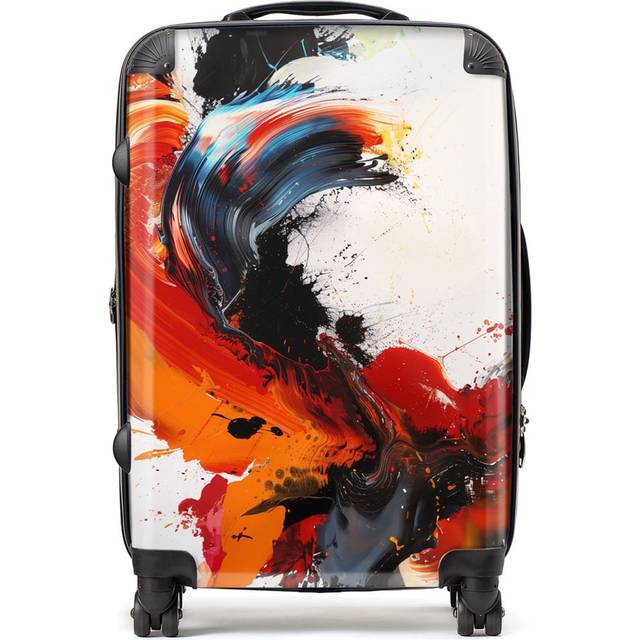 Warren Reed - Designer Spring Tulips Suitcase Cabin, Multi