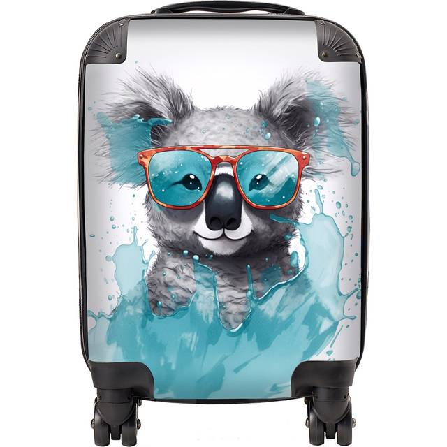 Warren Reed - Designer Splashart Koala In Glasses Suitcase Small, Multi
