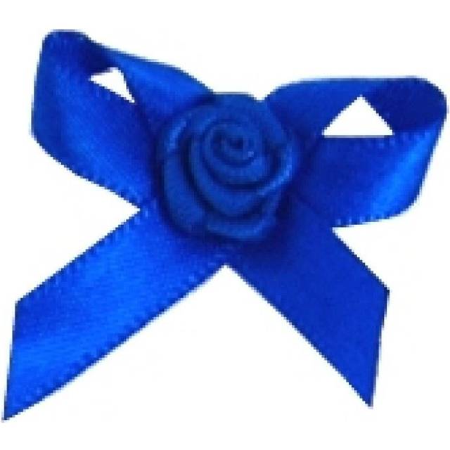 Berisfords Ribbon Rose Centred Bows 352 Electric Blue