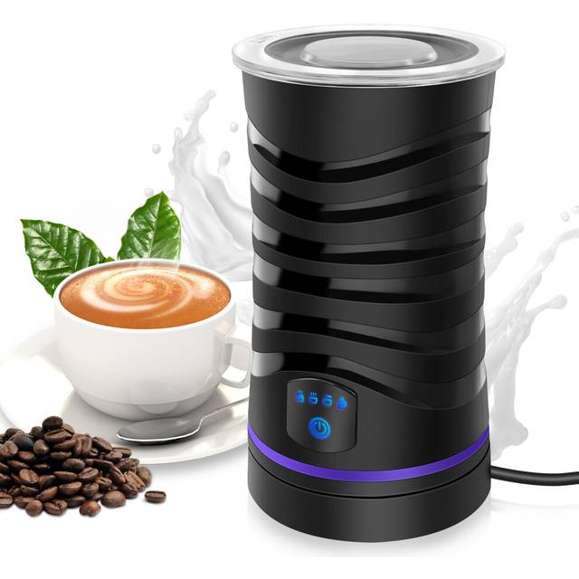 Electric Milk Frother Automatic Milk Foamer Stainless Steel Milk Steamer, Auto Shut-Off Milk Warmer, Silent Operation Milk Foamer