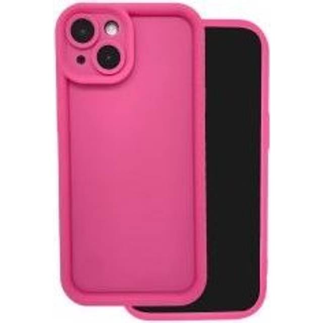 Avizar case for samsung galaxy a34 5g soft touch raised borders, fuschia