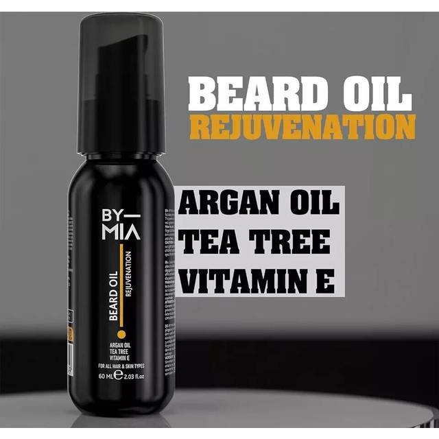 Beard Oil Rejuvenation 60ml | Argan Oil, Tea Tree, Vitamin E | All Hair & Skin Types | Nourishes & Hydrates | Promotes Growth & Health | Gentle