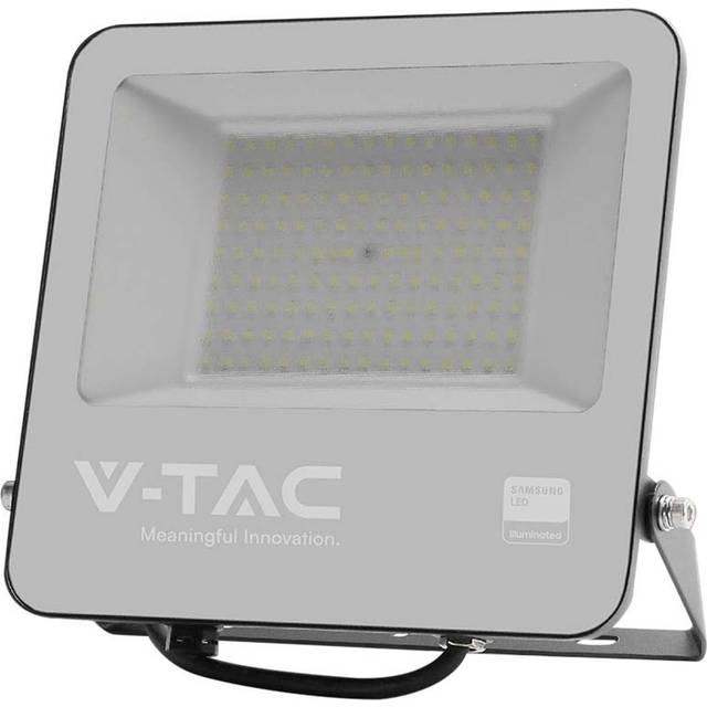 V-TAC 100W LED Floodlight Outdoor Wall Light - Black