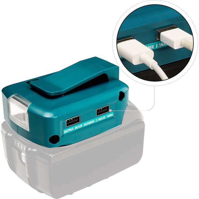 Power Source Battery Adapter Work Light Converter For Makita 144v 18v Battery