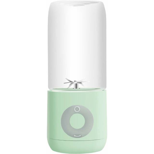 Mini Portable Blender USB Rechargeable 500ml Cup Bottle Electric Juicer Smoothie Kitchen Mixer Orange Machine Juice Extractor - Light green