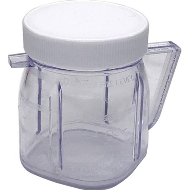 For Blender , 4937 Mini Osterizer Blender Jar Accessory, Cup Mini Plastic Jars with Lids (1 Pack)