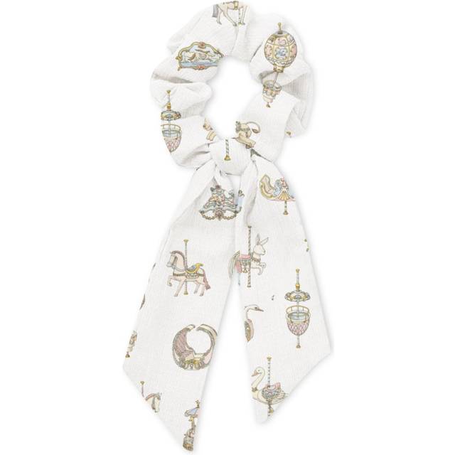 Atelier Choux - Carousel scrunchie - kids - Cotton - One Size - White