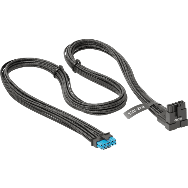 Seasonic Native 12V-2×6 90 Degree 600W Black Cable