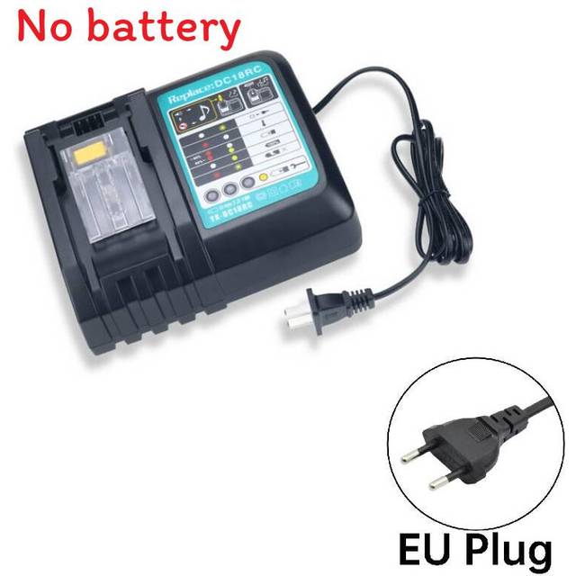 (EU) 18rc Quperr Fast Charger Tool Compatible Makita 144v18v Replacement Battery