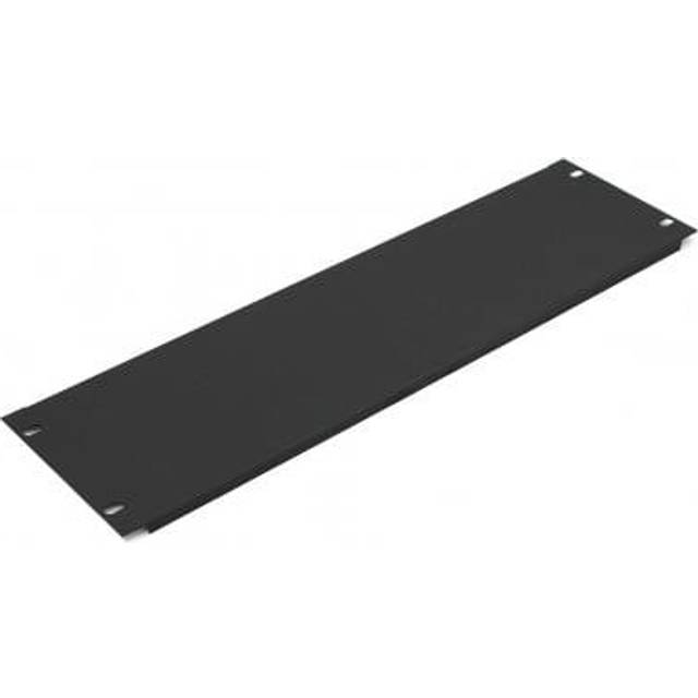 3U rack blank panel for 19' Cabinet, Black (RAL 9005)