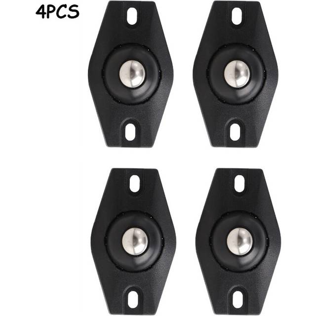 (TypeB 4pcs) 4Pcs Free punching Universal Wheel Furniture Stainles Steel Roller Self