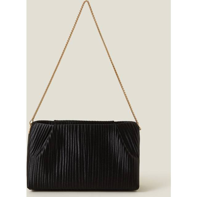Multicolour Pleated Satin Clutch Bag - Accessorize - One Size