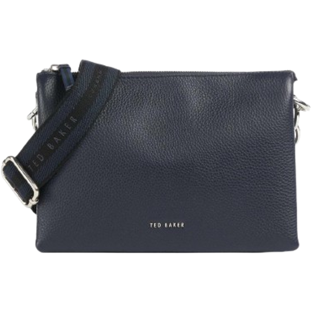 Ted Baker DARCEYY Dark Blue Branded Webbing Leather Crossbody Bag