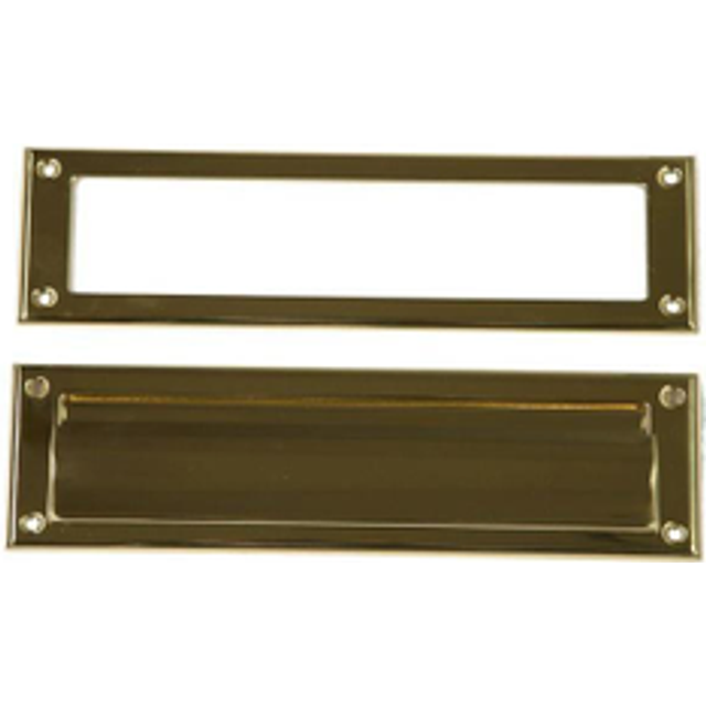 Architectural Mailboxes Steel Mail Slot Accessory  Brass  MS00BRAM  Brass Finish