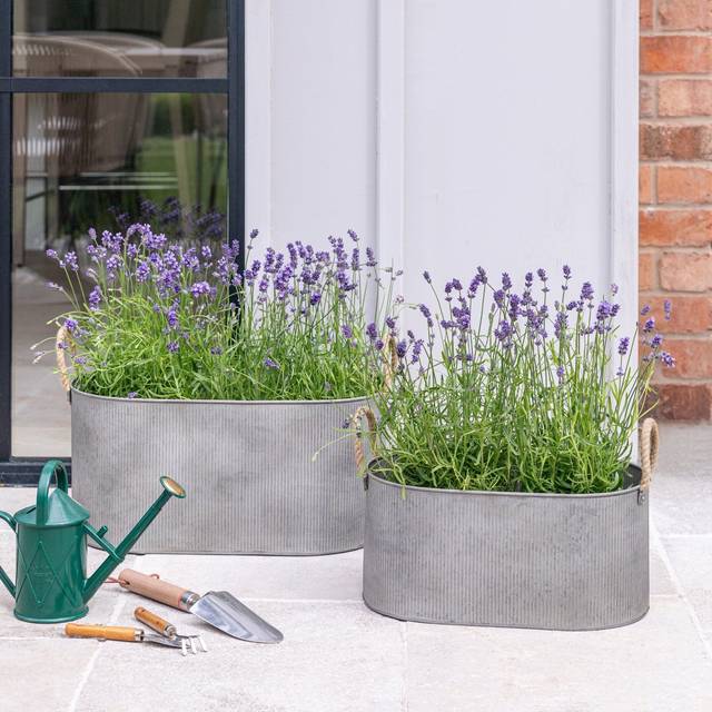 Antique Brass Outdoor Planter - Garden Planters