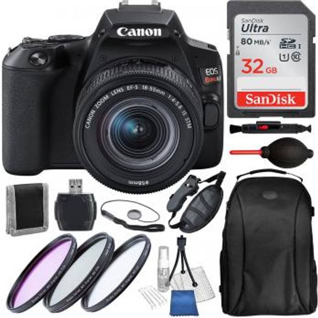 Canon EOS Rebel SL3 DSLR Camera with 18-55mm Lens Black - 3453C002 and Accessory Bundle