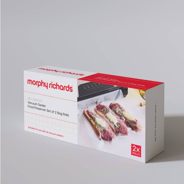 Cordless Food Vacuum Sealer - Set Of 2 Bag Roll