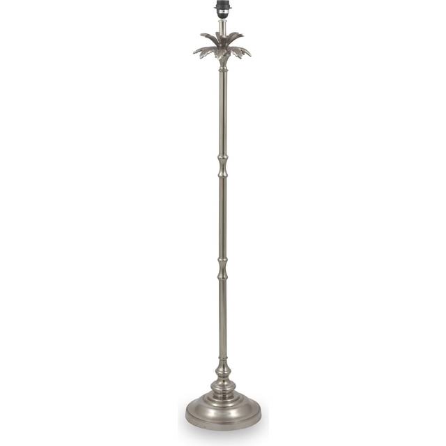 Trafalgar Silver Nickel Palm Tree Floor Lamp for Living Room  | Roseland