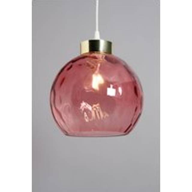 Deana Dimpled Glass Ball Easyfit Shade, Rose Pink