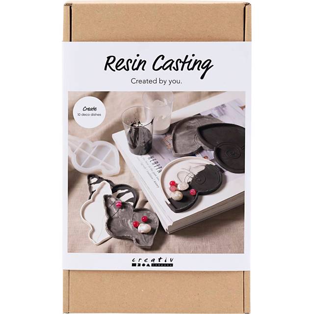 Creativ - Craft Kit Resin Casting, Conch, Black, White (977817)