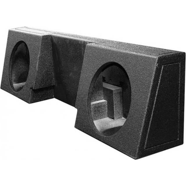 Qbomb Dual 12 in. Sealed Subwoofer Enclosure GM Behind Seat Single Cab