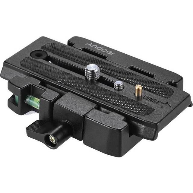 Video Camera Tripod Quick Release Clamp Adapter With Plate Compatible For Manfrotto Head Other Tripods & Supports