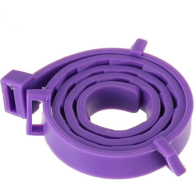 (Purple) 65cm Pet Supplies Insect Repellent Anti-Flea Collar Cat And Dog Flea Repellent Collar Aluminum Boxed