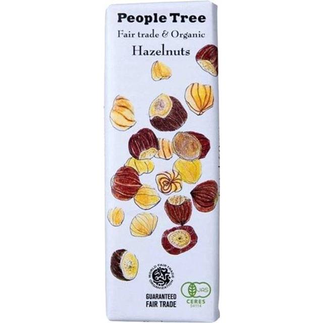 people tree Fair Trade Chocolate Organic Hazelnut 50g 1