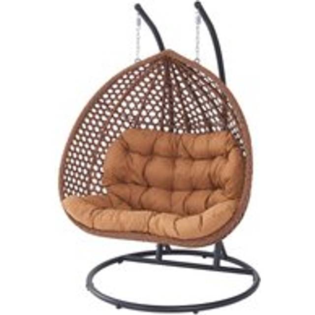 Artemis Home Henley Double Swing Egg Pod Chair - Brown, Brown