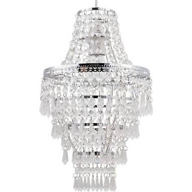 Chrome Tiered Chandelier Style Light Shade