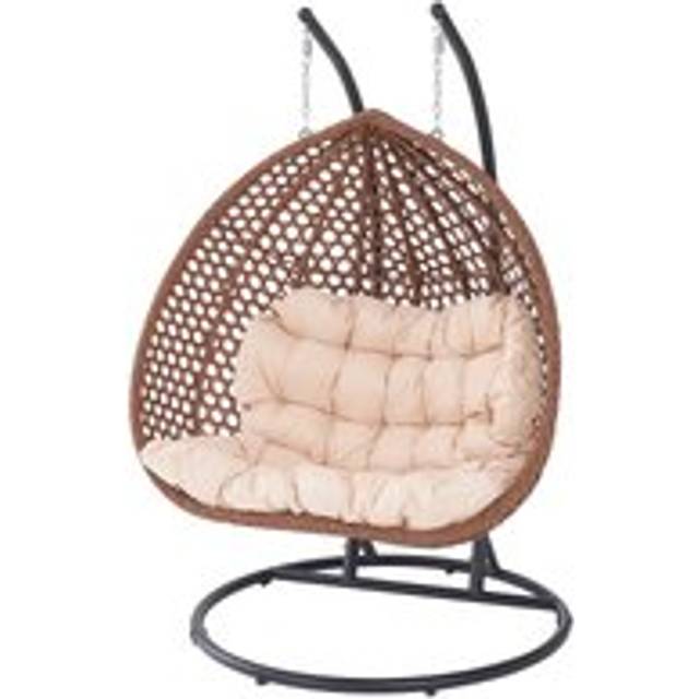 Artemis Home Henley Double Swing Egg Pod Chair - Cream, Cream
