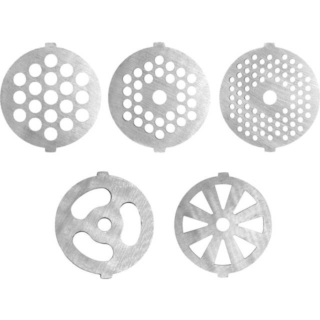 5 Piece Stainless Steel Meat Grinder Plates Discs for Food Chopper and Meat Grinder Machinery Parts