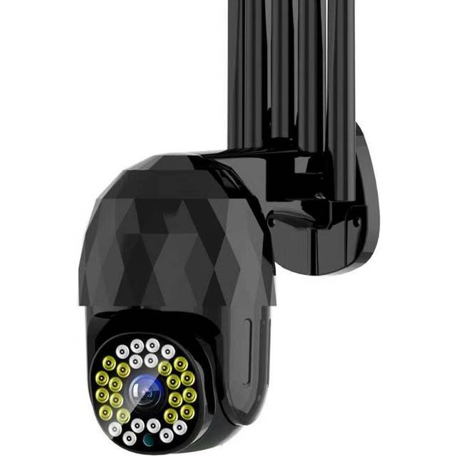 (Black) 28LED 5X Zoom HD 3MP IP Security Camera Outdoor PTZ Night Vision Wifi IP66 Waterproof Two Way Audio Motion Detecting