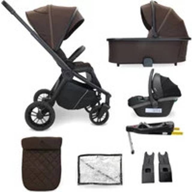 My Babiie MB450i 3in1 Travel System with Isofix Base - Chocolate