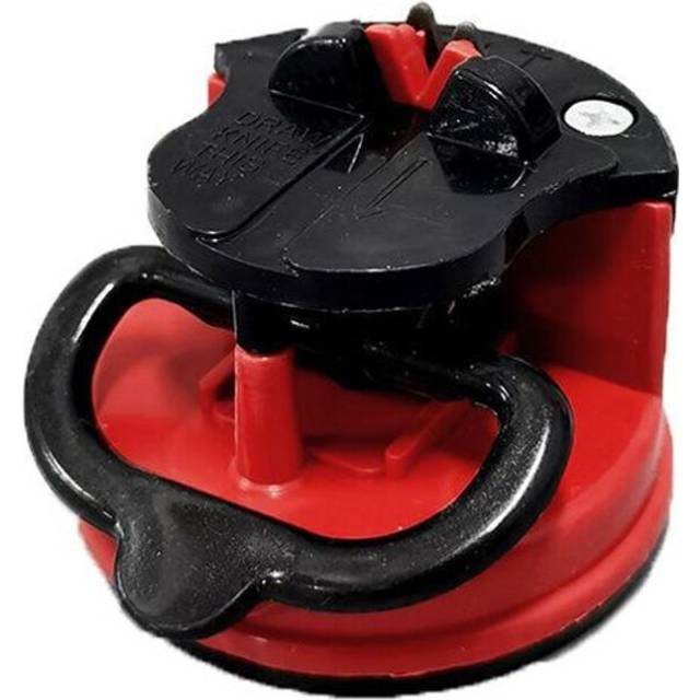 (red) New Knife Sharpener Sharpening Tool Easy And Safe To Sharpens Kitchen Chef Knives Damascus Knives Sharpener Suction