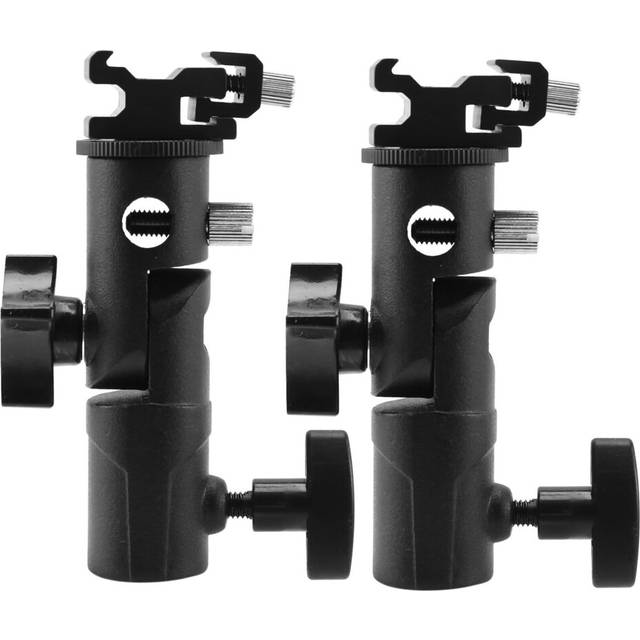 2X Camera Flash Speedlite Mount, Mount Shoe Holder E Type for and Speedlite Flashe