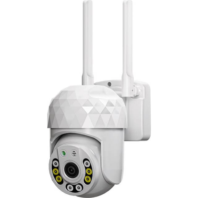 (White) HD 1080P Mini WIFI IP Camera Waterproof Infrared Full Color Night Vision Security Camera with 8 Lights